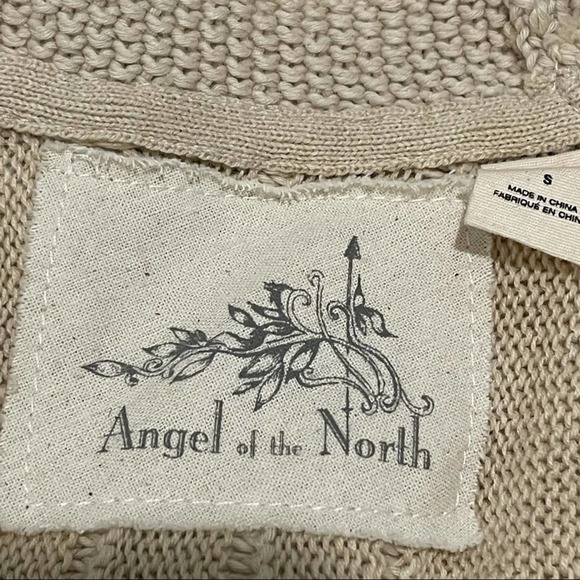 Anthropologie Angel Of The North Open Front Cashmere Blend Cardigan Size Small - Picture 9 of 11